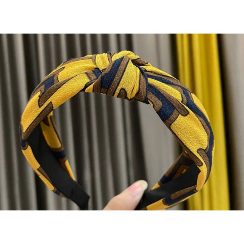 Wholesale Fabric Wide Edge Cross Knot Headband