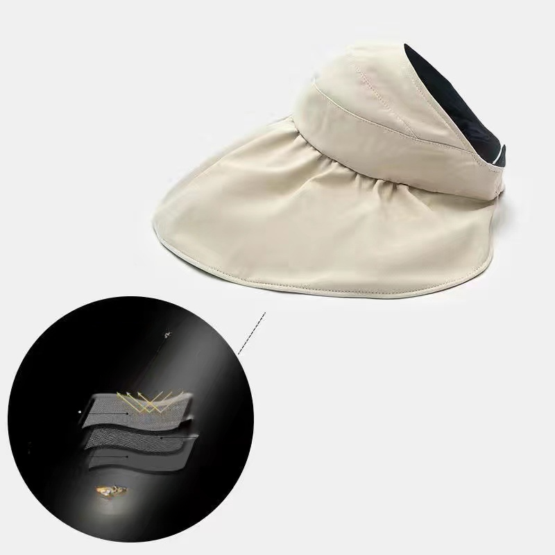 Sombrero de goma negra de poliéster al por mayor