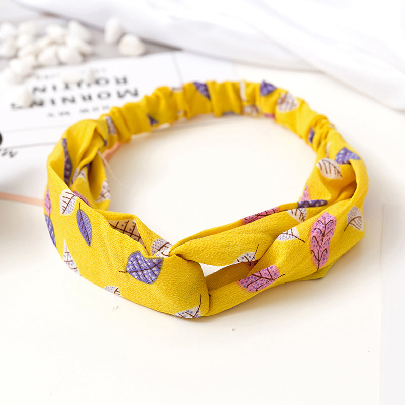 Wholesale Cross Check Fabric Headband