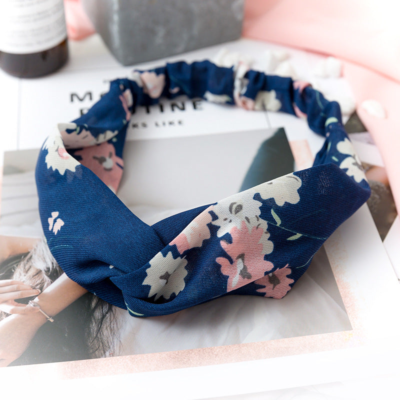 Wholesale Cross Check Fabric Headband