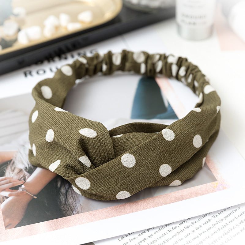 Wholesale Cross Check Fabric Headband