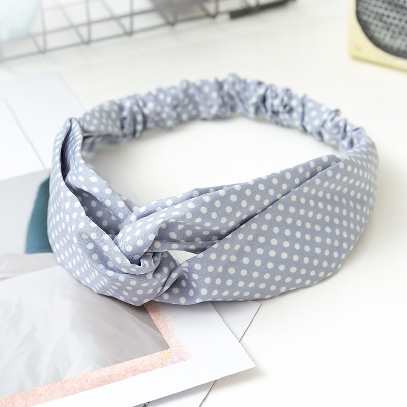 Wholesale Cross Check Fabric Headband