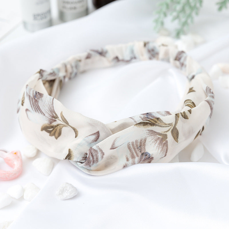 Wholesale Cross Check Fabric Headband