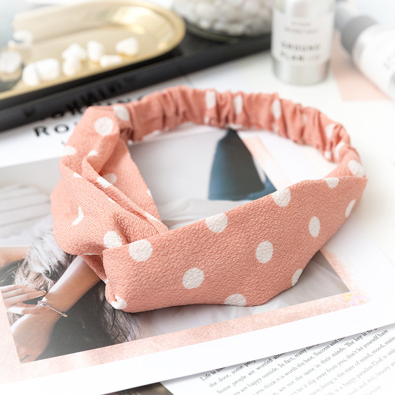 Wholesale Cross Check Fabric Headband