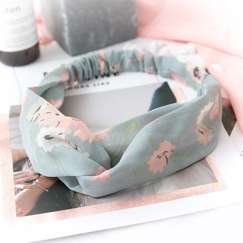 Wholesale Cross Check Fabric Headband