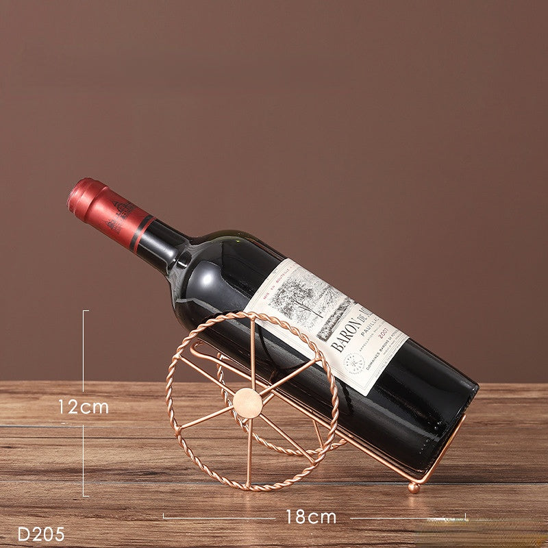 Wholesale European Metal Wine Rack Ornament