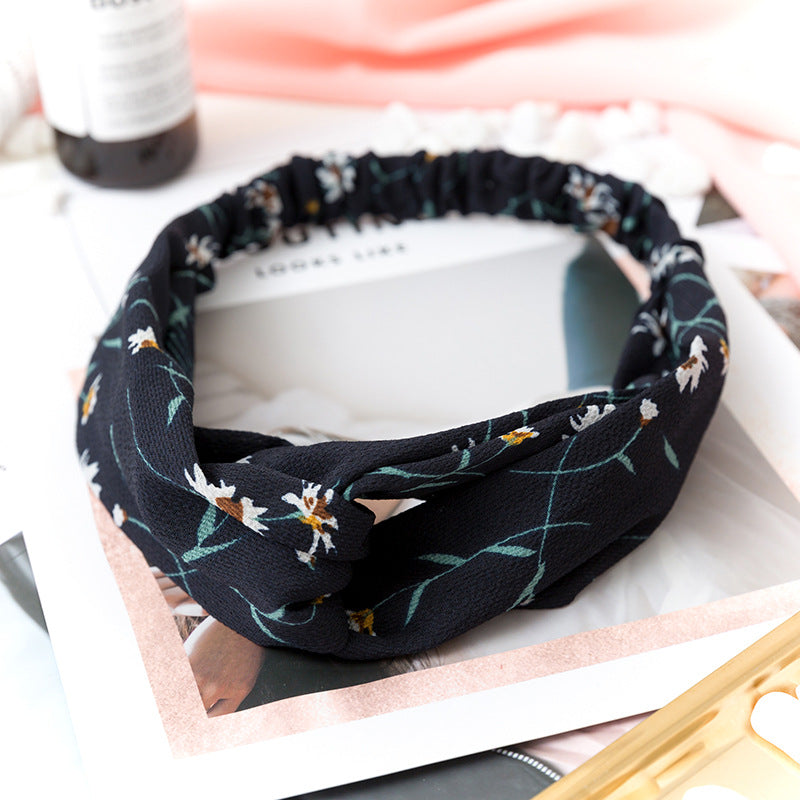 Wholesale Cross Check Fabric Headband
