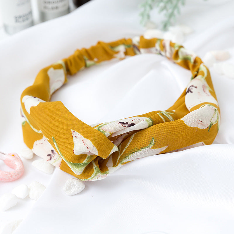 Wholesale Cross Check Fabric Headband