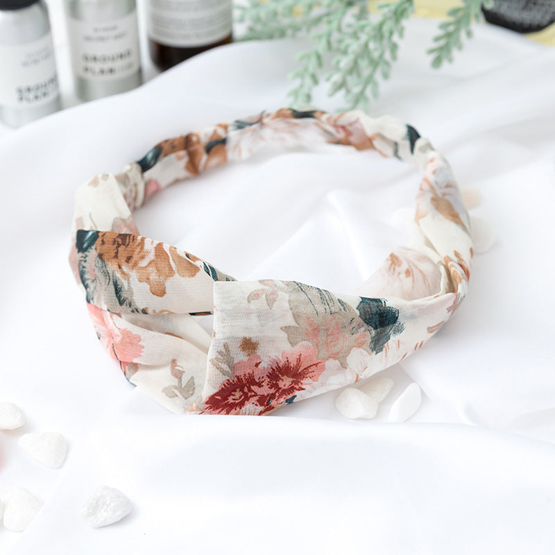 Wholesale Cross Check Fabric Headband