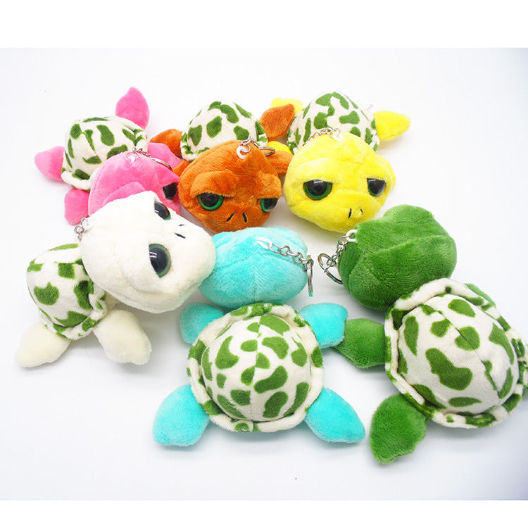 Llavero colorido de la tortuga de la felpa del algodón de los PP al por mayor