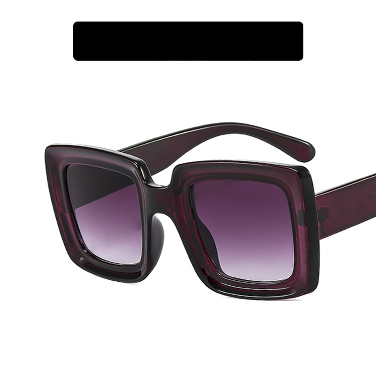 Gafas de sol de marco grande de PC cuadrado al por mayor