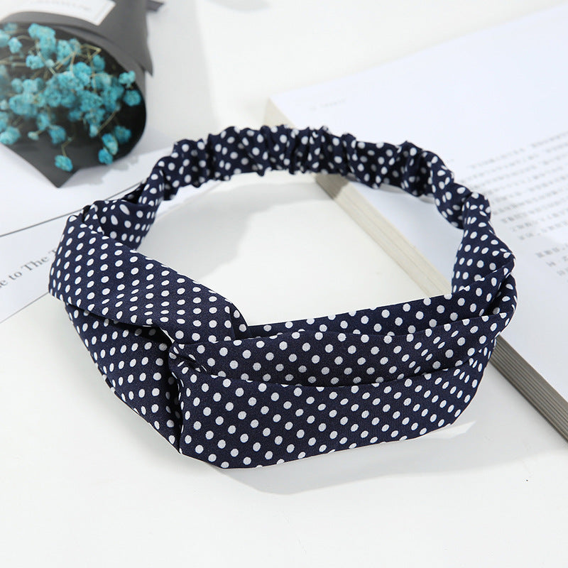 Wholesale Cross Check Fabric Headband