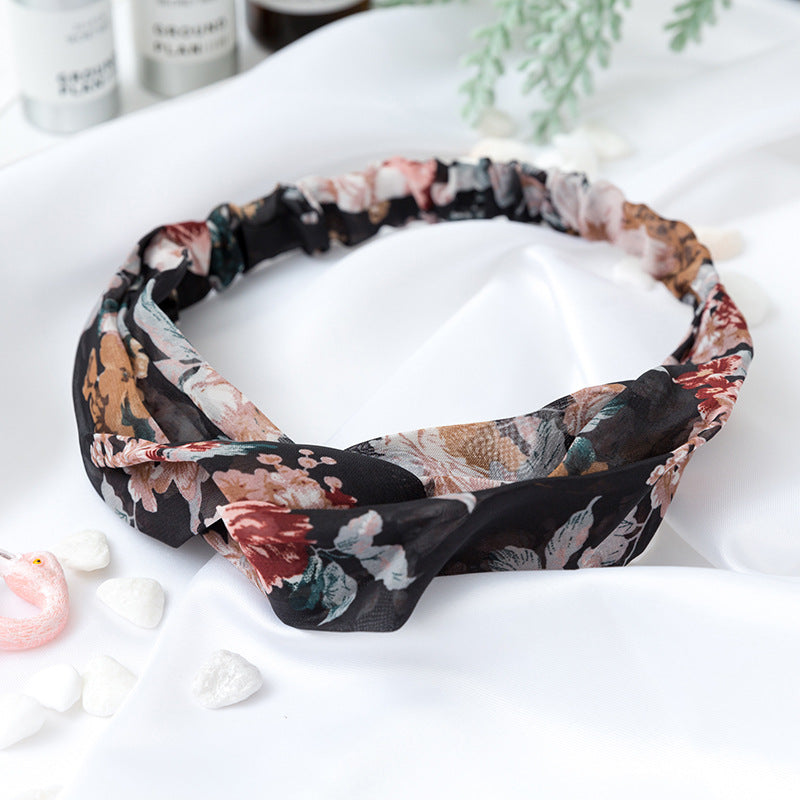 Wholesale Cross Check Fabric Headband