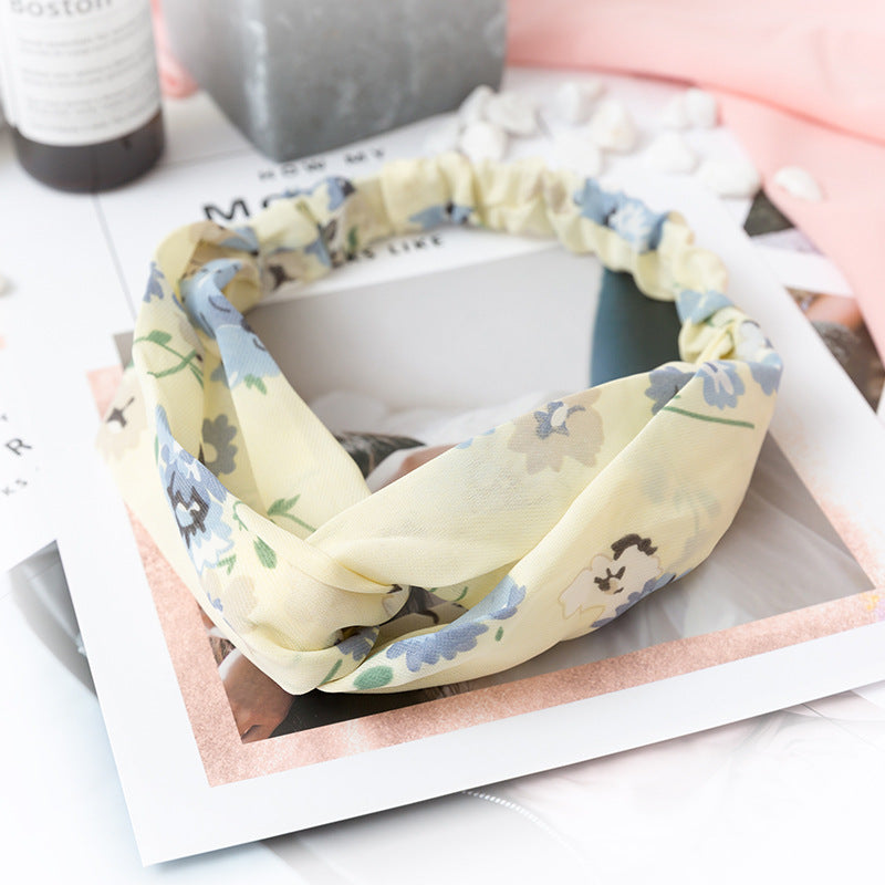 Wholesale Cross Check Fabric Headband