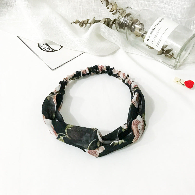 Wholesale Cross Check Fabric Headband