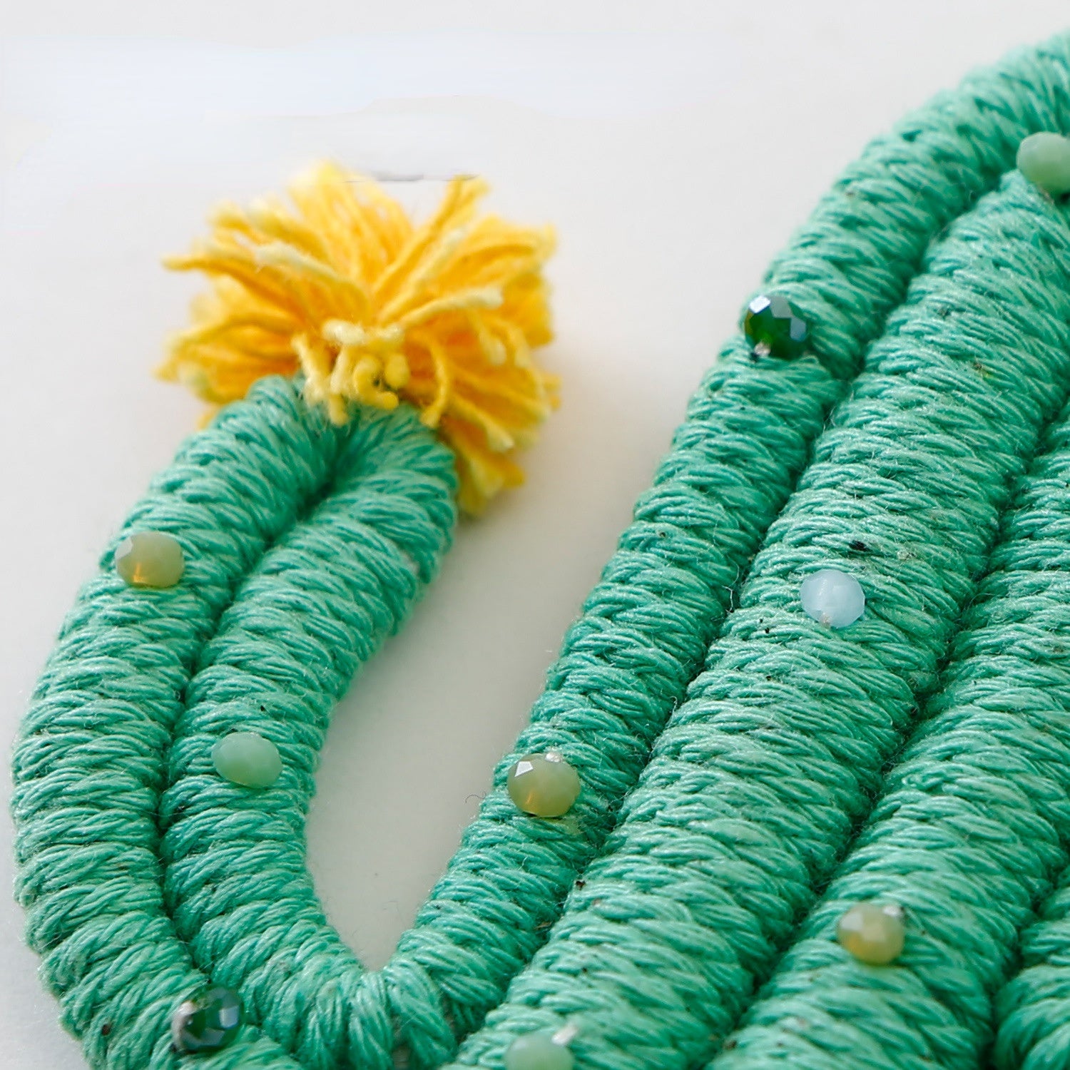 Venta al por mayor Llavero creativo de aleación de cactus trenzado