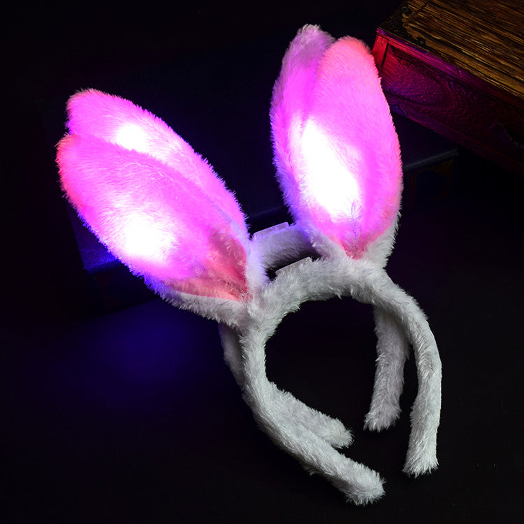 Wholesale Plastic Luminous Cat's Ears Hair Hoop
