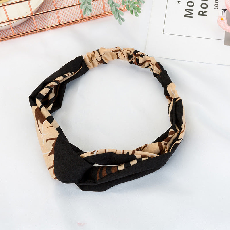 Wholesale Cross Check Fabric Headband
