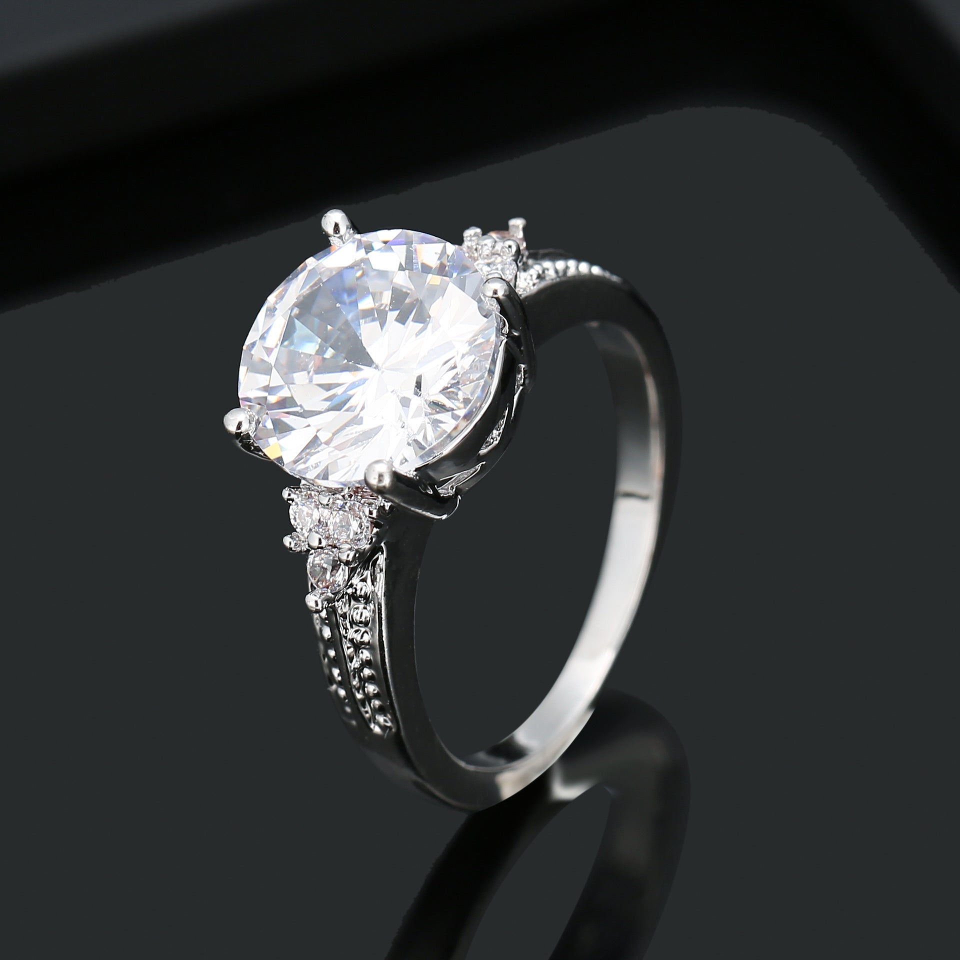 Wholesale Zircon Paved Copper Ring OLY-RS-Dongdi001