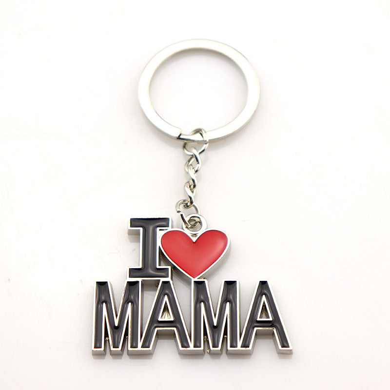 Wholesale ILOVEMONEY Cartoon Metal Enamel Glue Creative Key Chain
