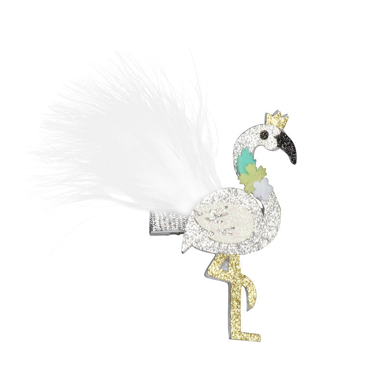 Wholesale Kids Flamingo Hair Clips