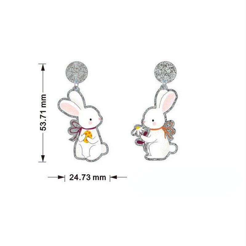 Wholesale Jewelry Easter Gnomes Holiday Bunny Acrylic Earrings