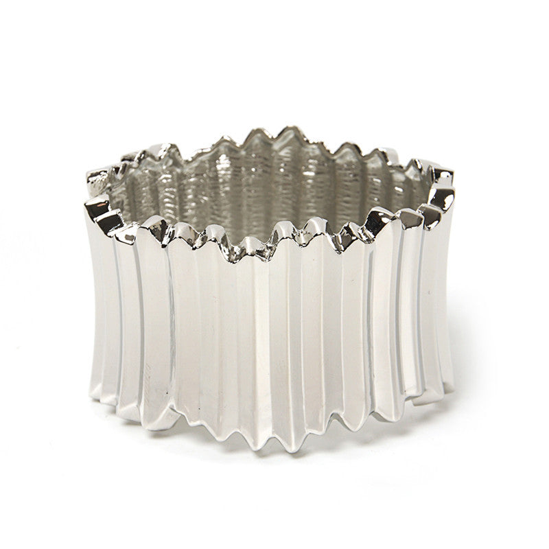 Venta al por mayor Pulsera De Aleación Ancha Irregular