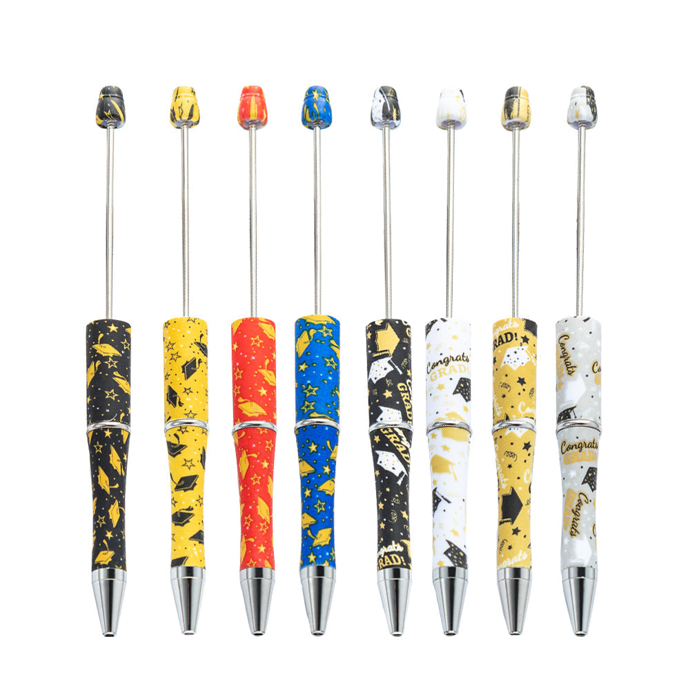Wholesale Beadable Pens Graduation Season Plastic Ballpoint Pens