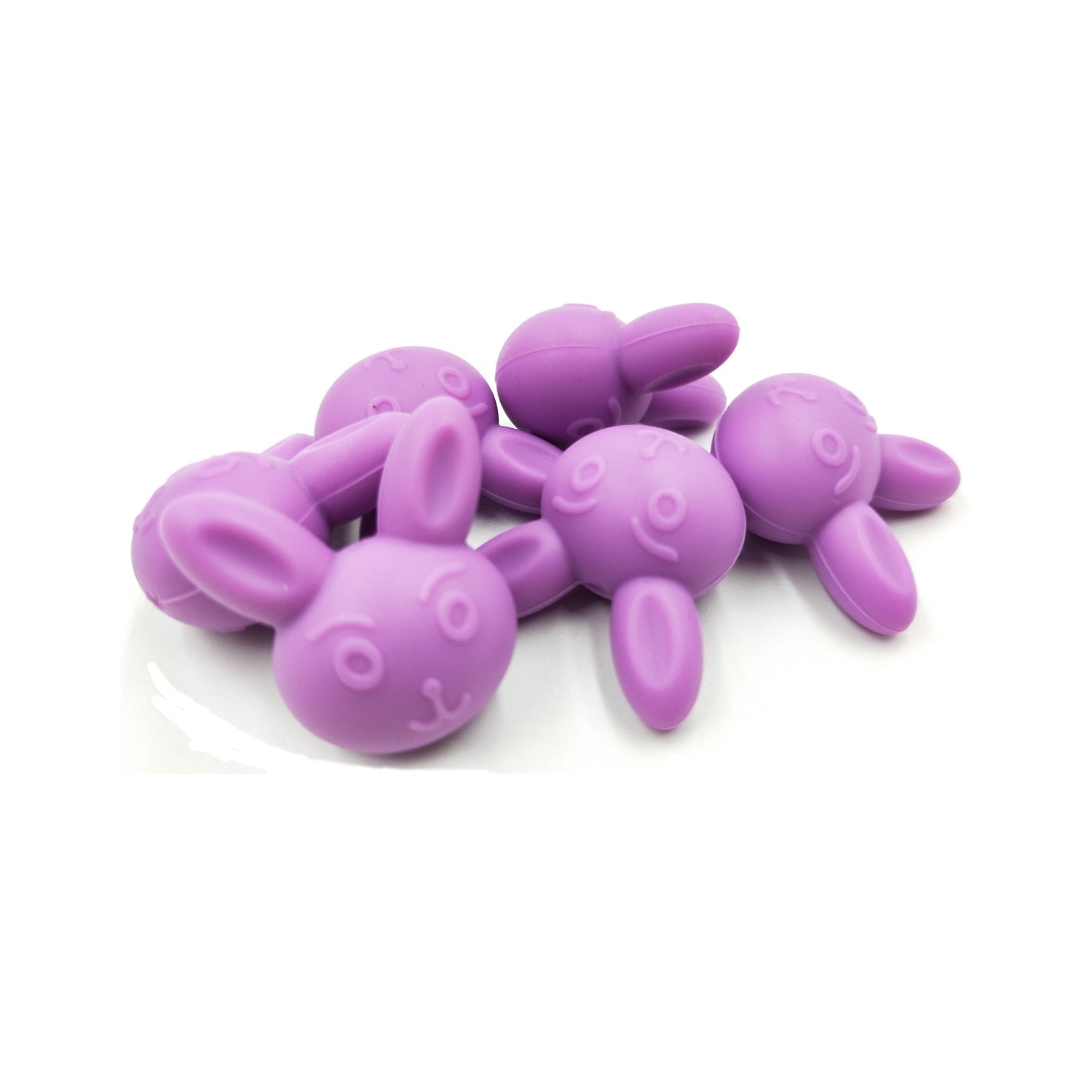 Venta al por mayor Cute Animal Teethers Silicone Beads 50pcs