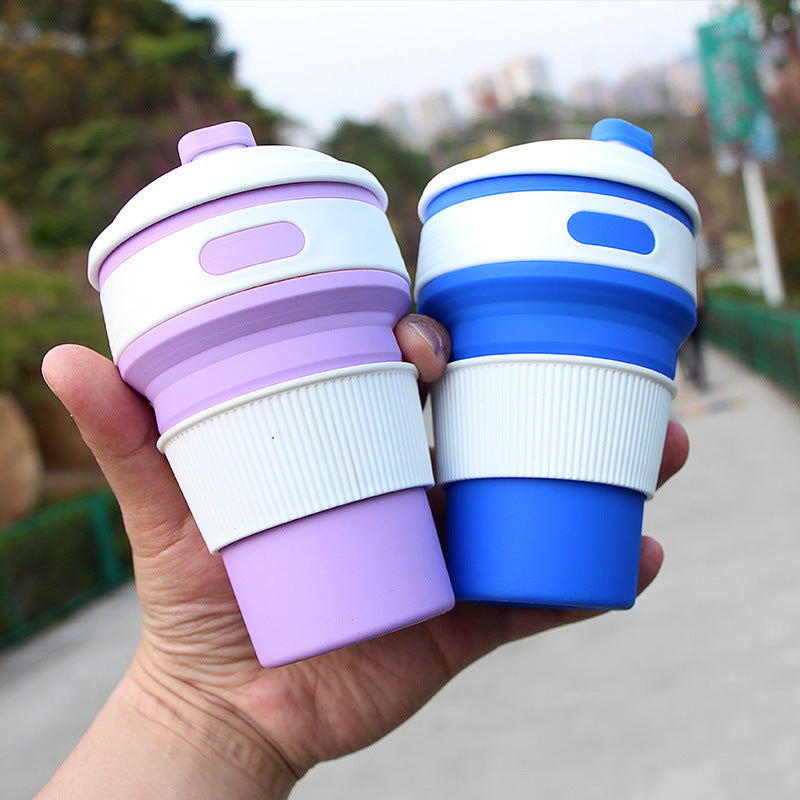 Wholesale High Temperature Resistant Silicone Collapsible Water Cup