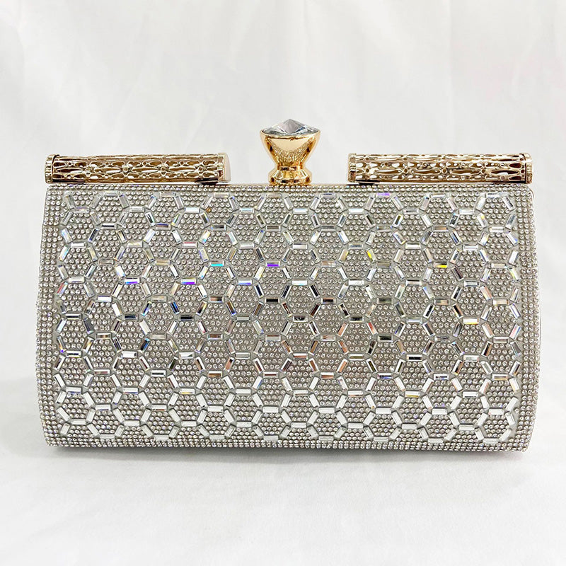 Wholesale Large Capacity One Shoulder Rhinestone Clutch Bag OLY-SD-QY003