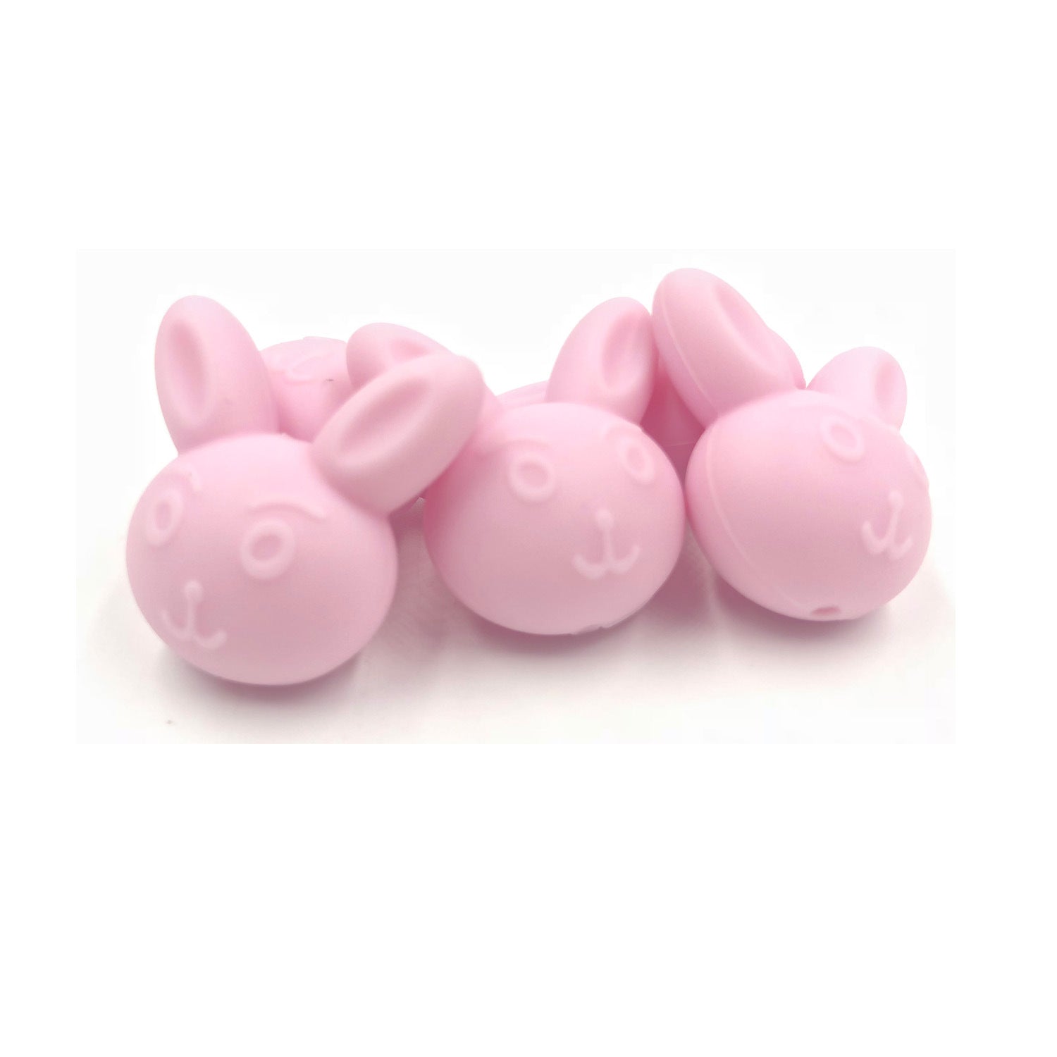 Venta al por mayor Cute Animal Teethers Silicone Beads 50pcs