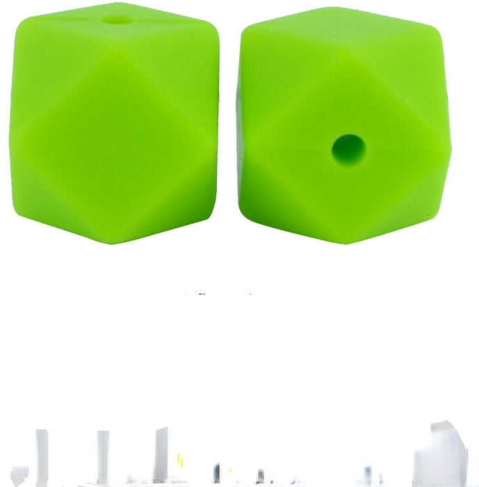 Wholesale 100PCS 17mm Octagonal Silicone Beads