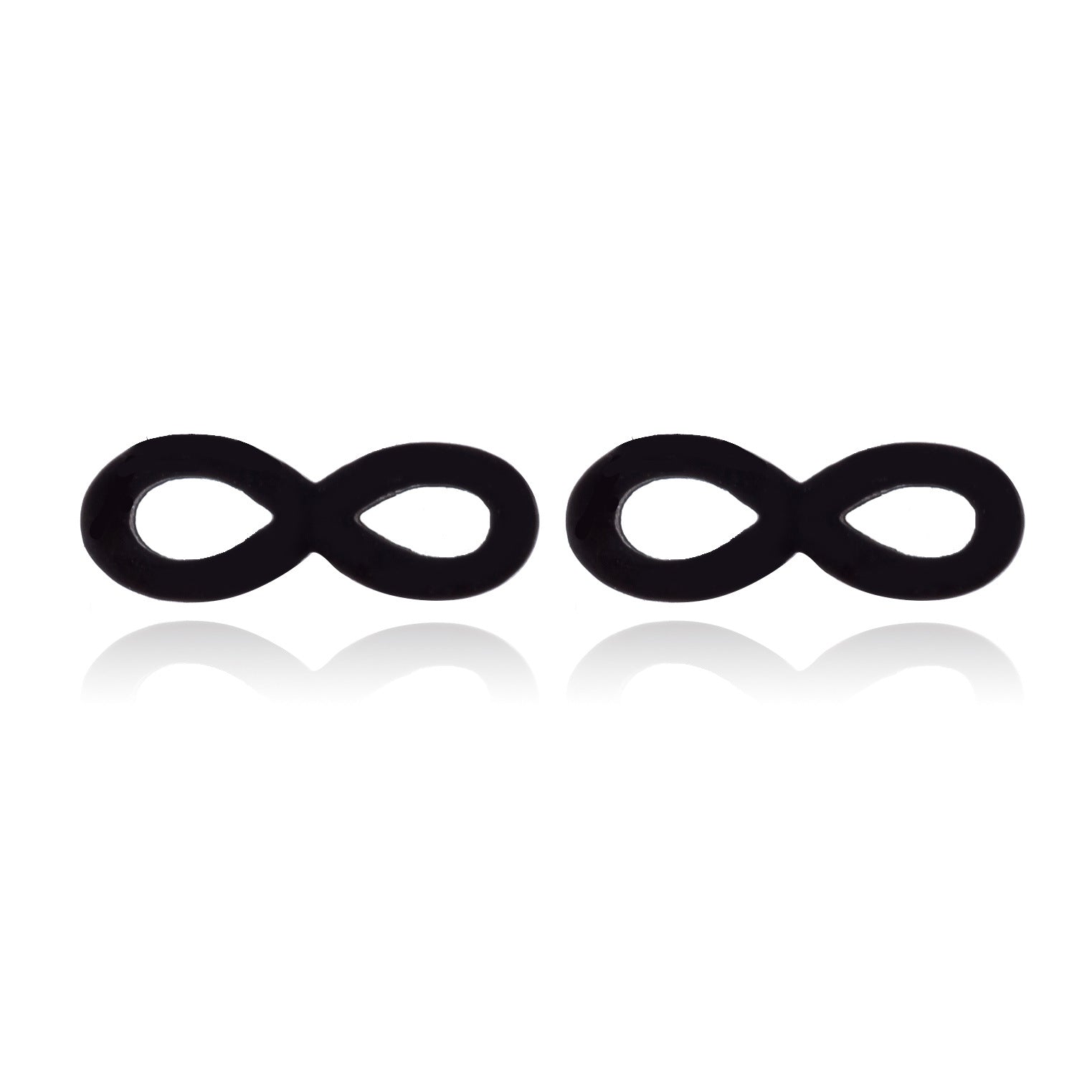 Wholesale Hollow Figure 8 Titanium Steel Ear Studs