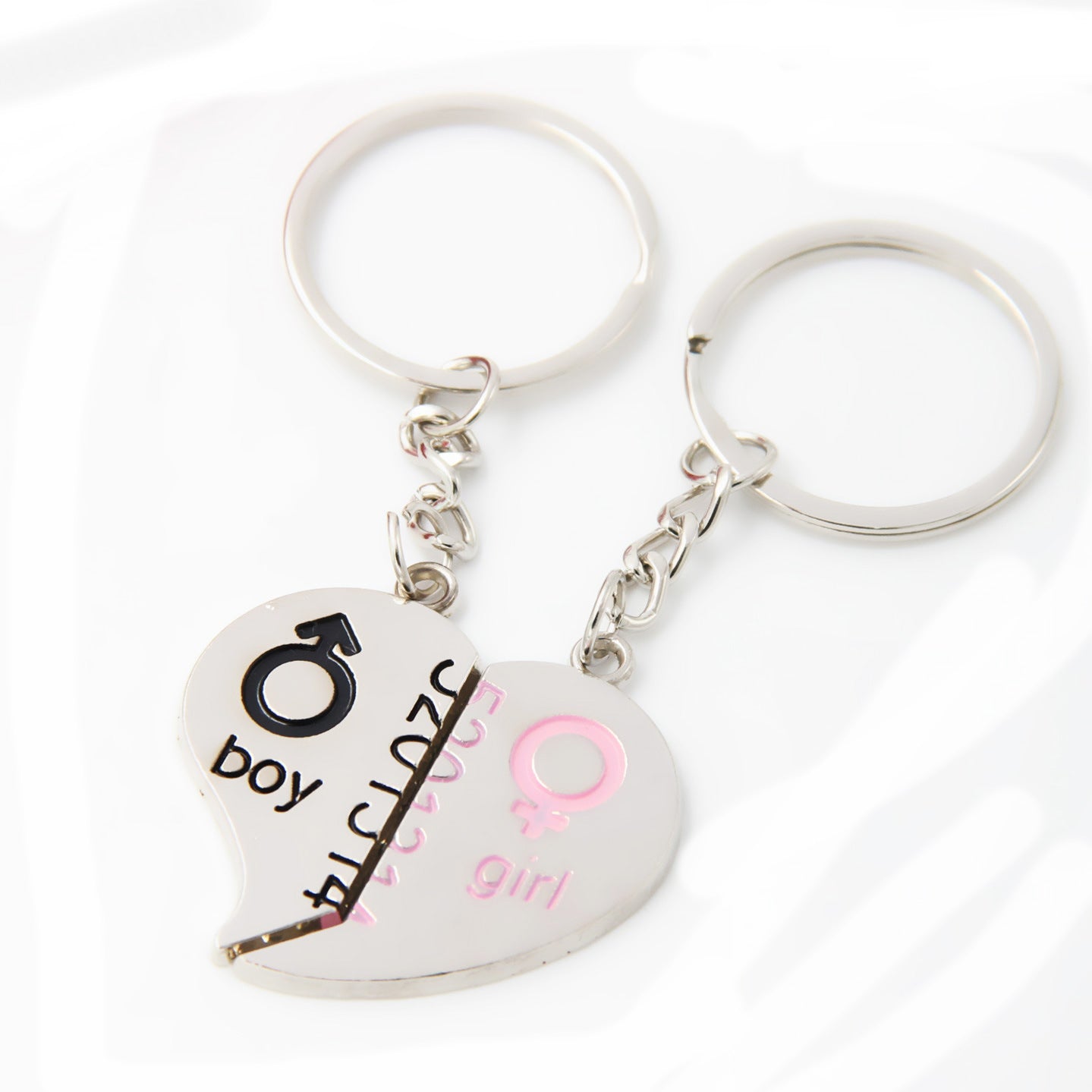 Wholesale Zinc Alloy Lovers Love Key Chains 10PCS