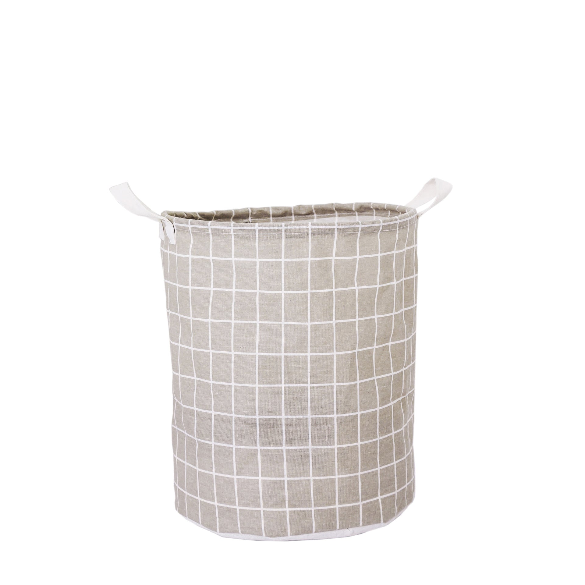 Wholesale Cotton Linen Laundry Basket Foldable Storage Bucket