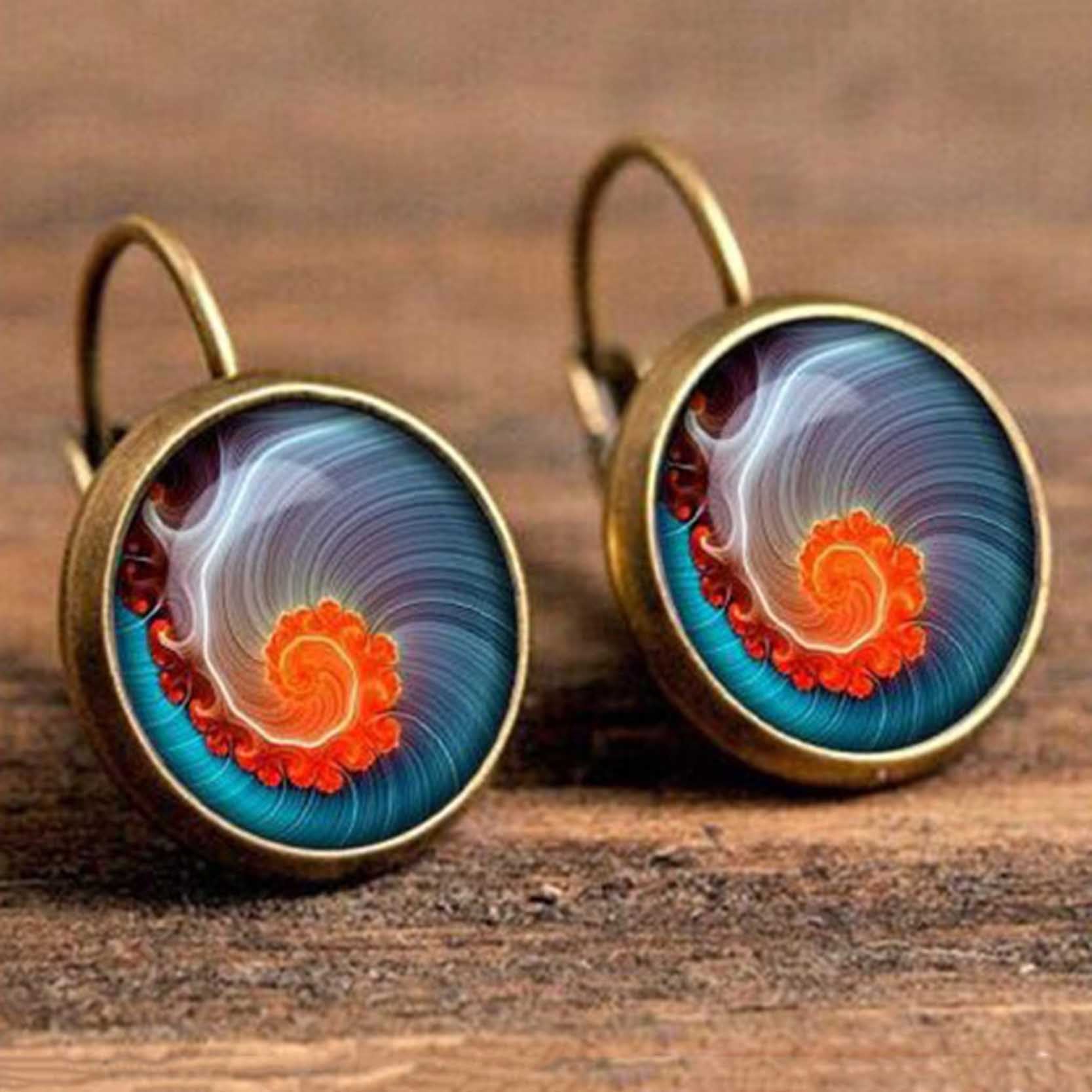 Wholesale Vintage Mandala Alloy Earrings