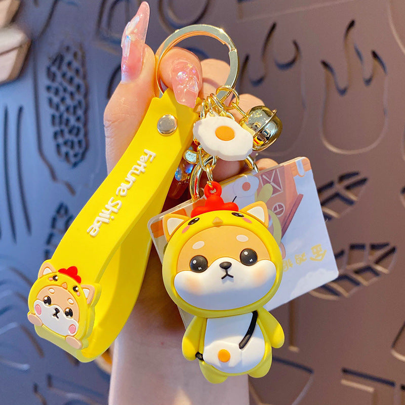 Wholesale Silicone Shiba Inu Keychain