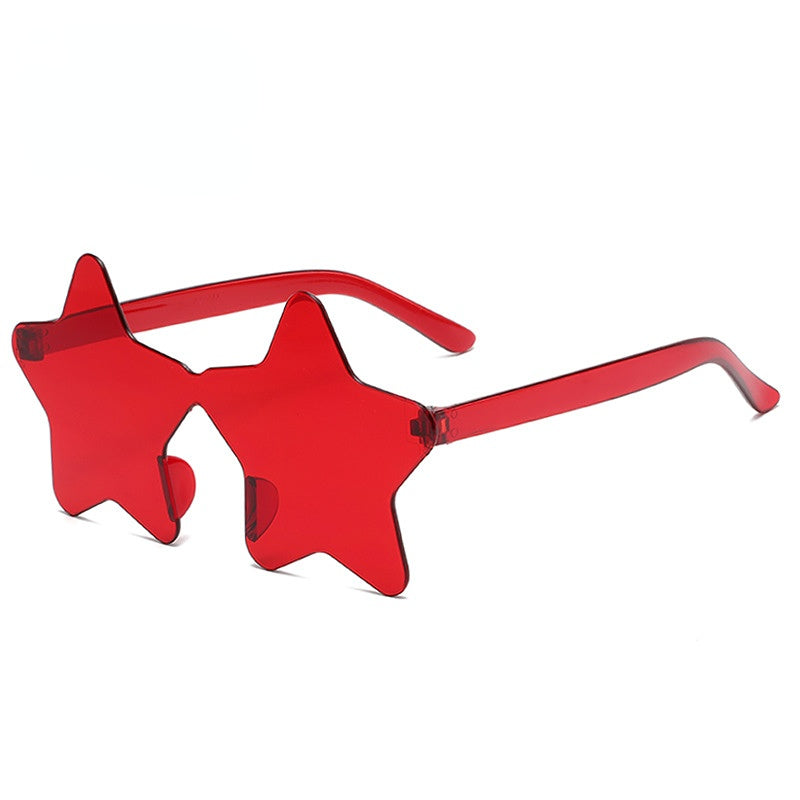 Wholesale Kids Frameless Pentagram Plastic Sunglasses
