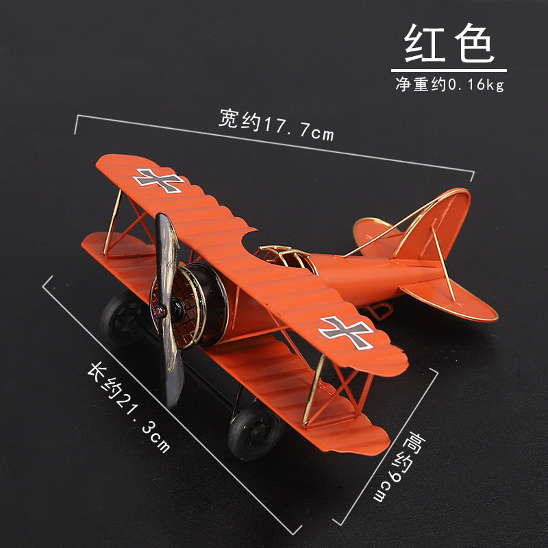 Wholesale European Iron Art Plane Model Ornament