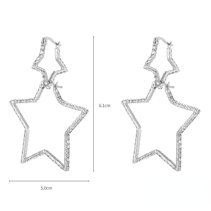 Wholesale Heart Tassel Copper Earrings