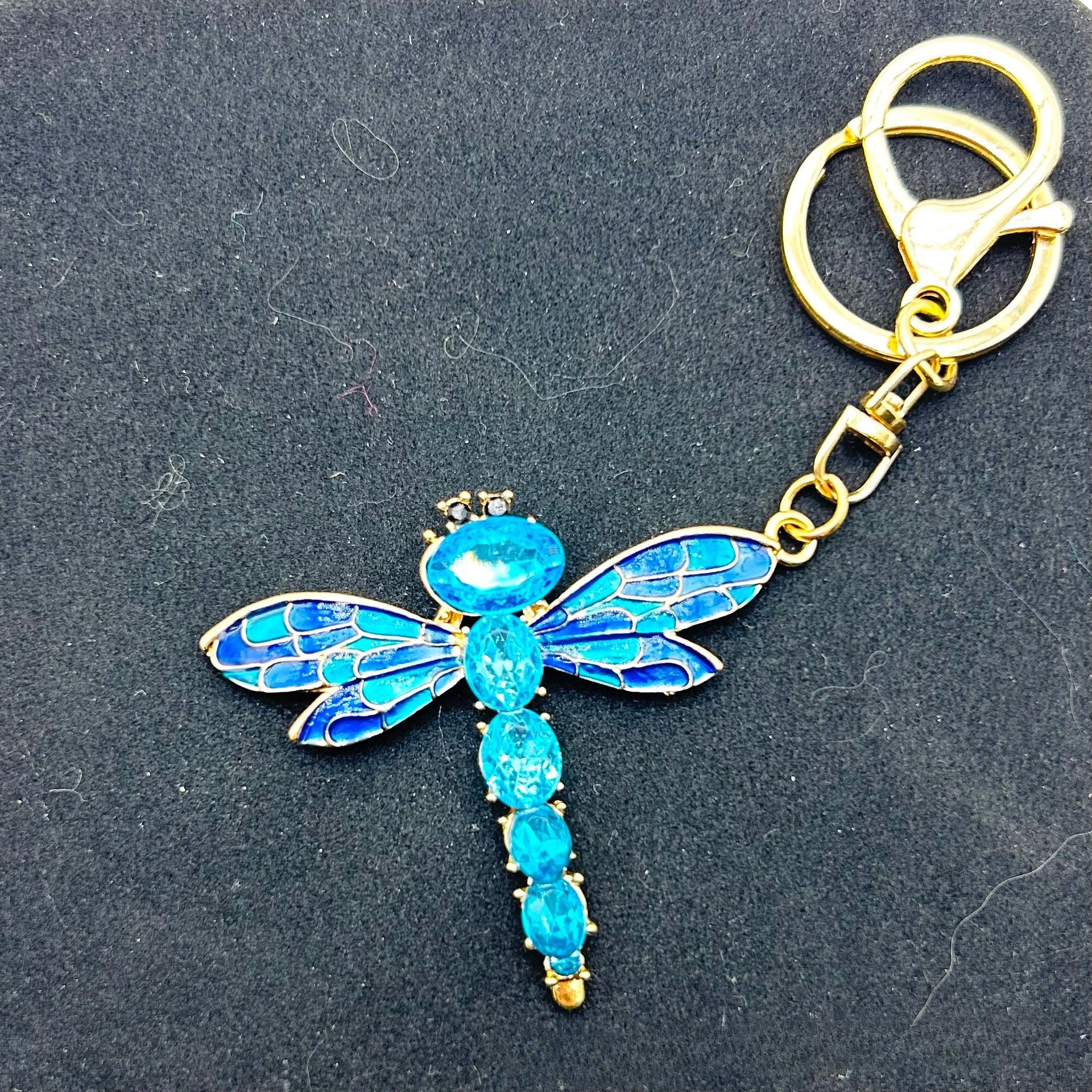 Wholesale Zinc Alloy Rhinestone Butterfly Keychain
