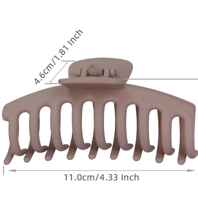 Wholesale Large Matte Plastic Hair Clips Set