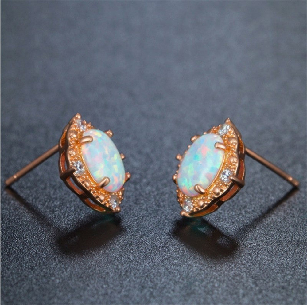 Wholesale Rhomboid Zircon Alloy Earrings