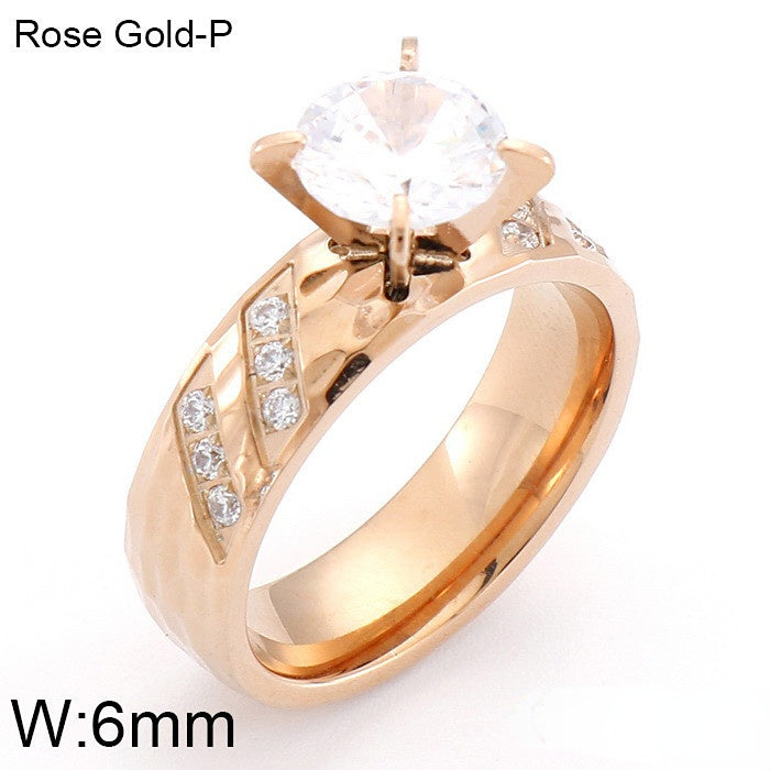 Wholesale 18k Gold Titanium Steel Rings