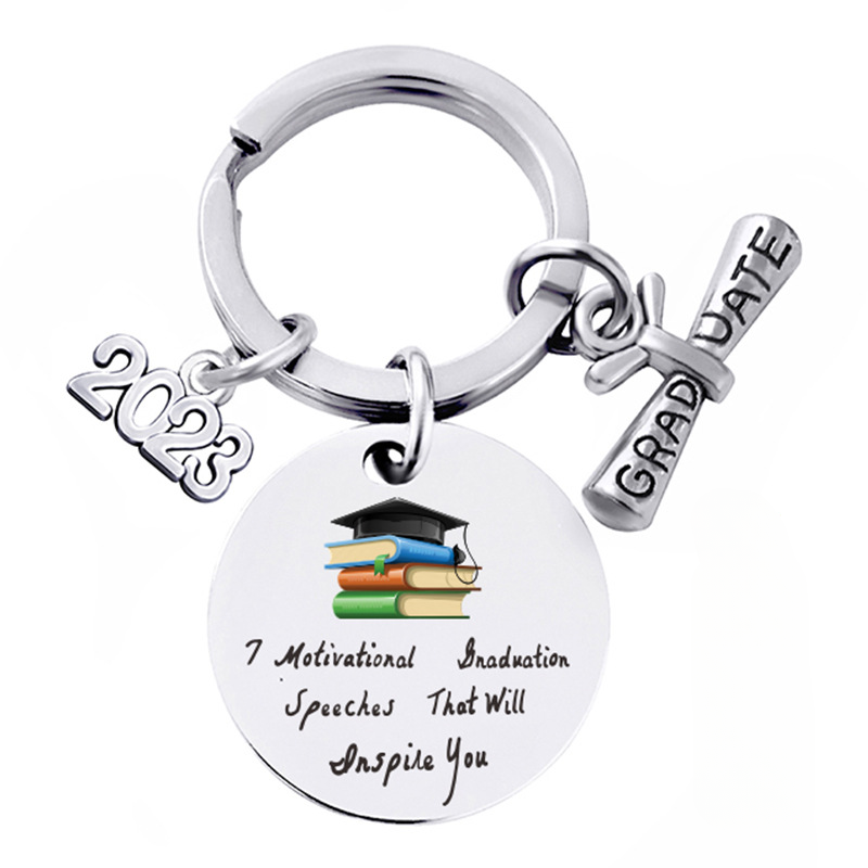 Wholesale Season of Graduation Gift Stainless Steel Keychain