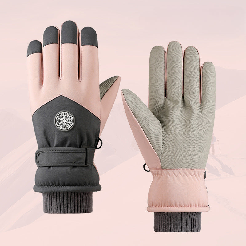 Wholesale Winter Warmth Plush and Thick Skiing Women's Polyester Glove