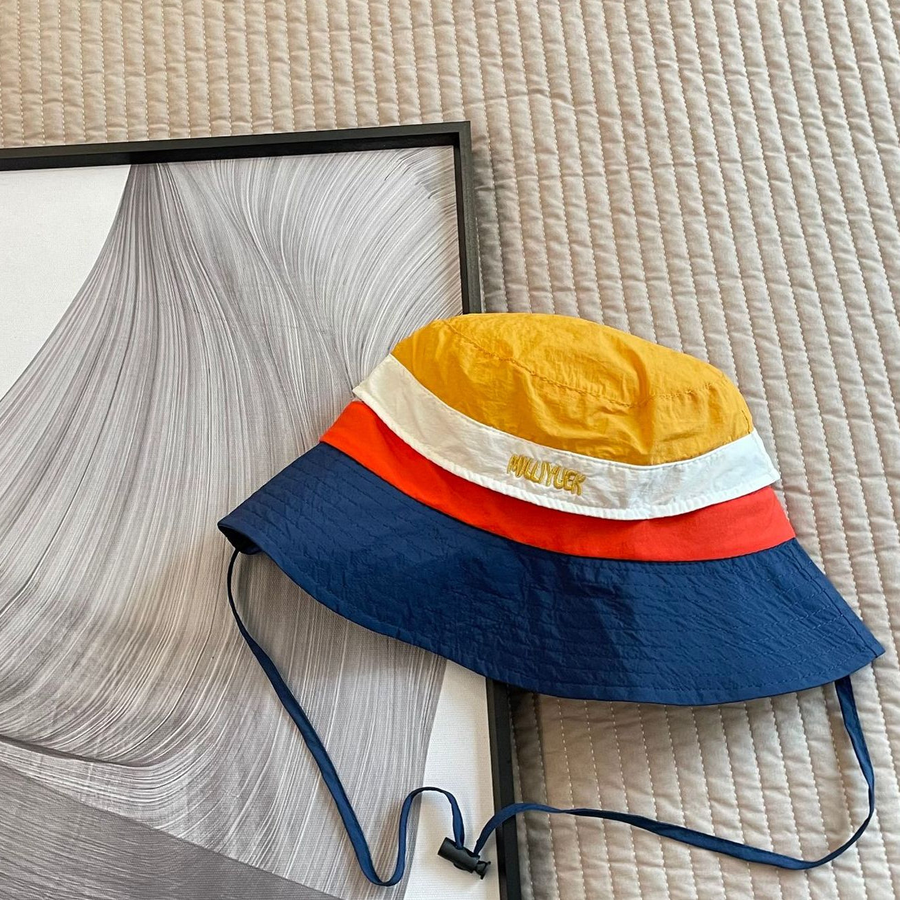 Venta al por mayor Sombrero de cubo de algodón para niños Colorblock