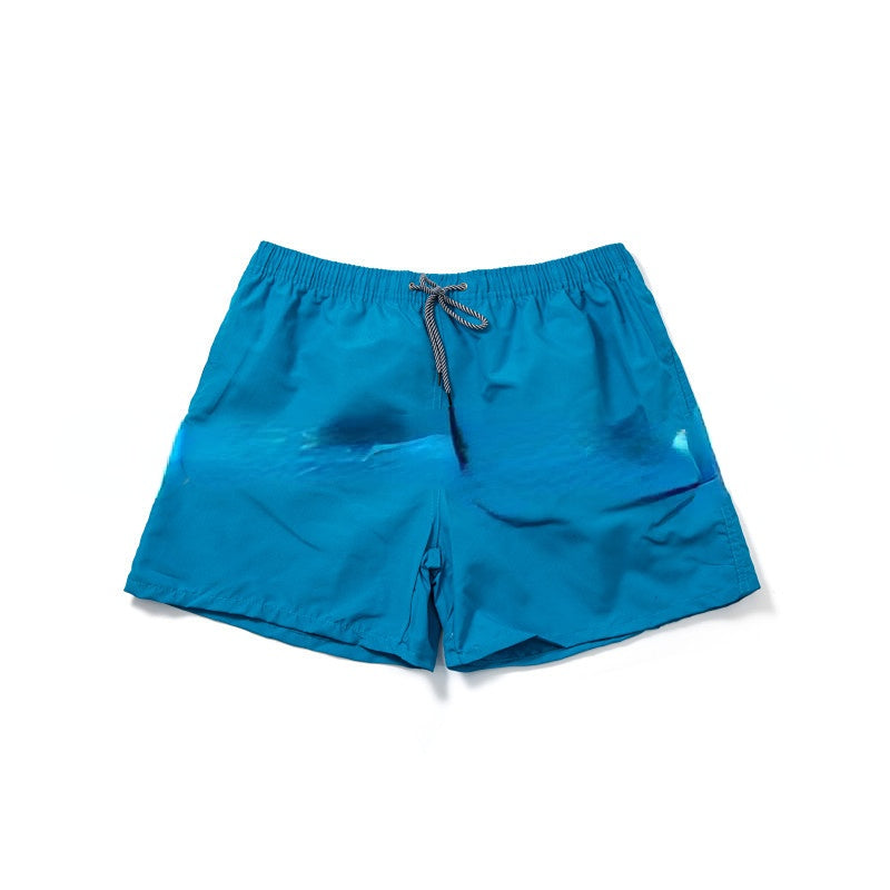 Wholesale Solid Color Men's Board Shorts Polyester Swimwear