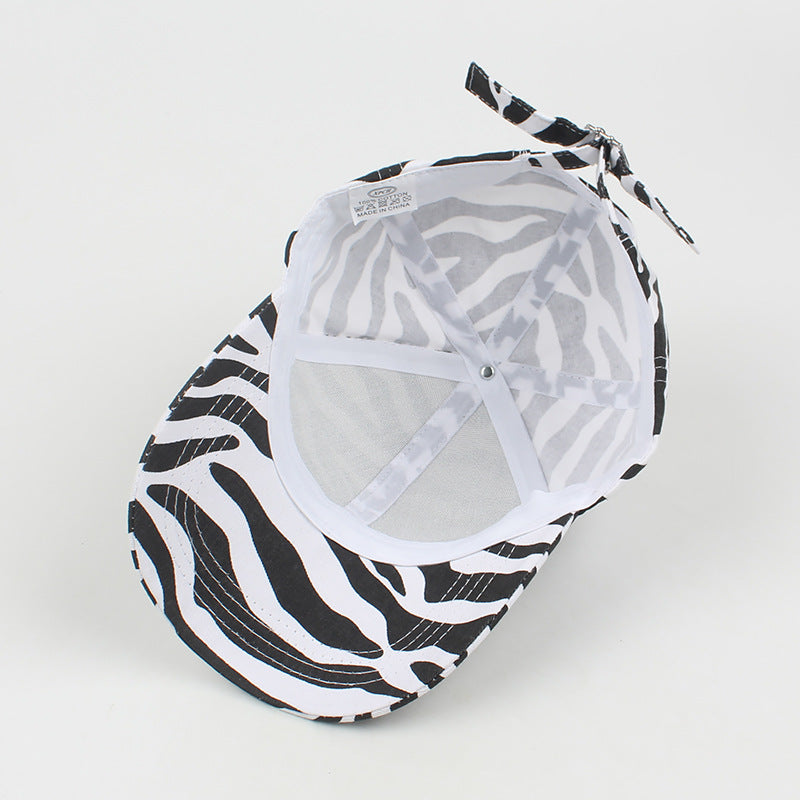Wholesale Cotton Zebra Print Baseball Cap
